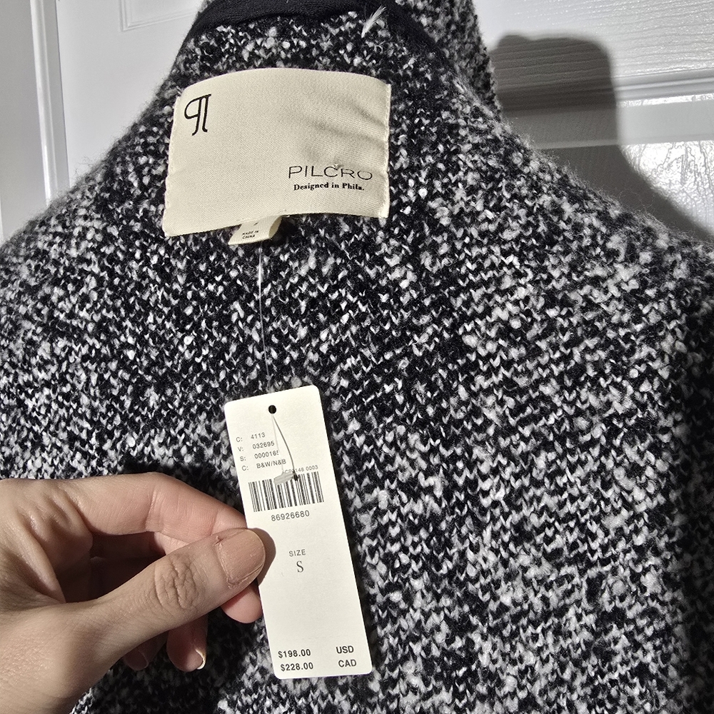 PILCRO ANTHROPOLOGIE NWT mackinaw Sweater Coat - Picture 6 of 7